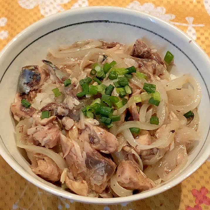 簡単＊サバ缶と玉ねぎのあんかけ丼